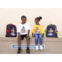 Work Hard, Play Later Kid's Bookbags