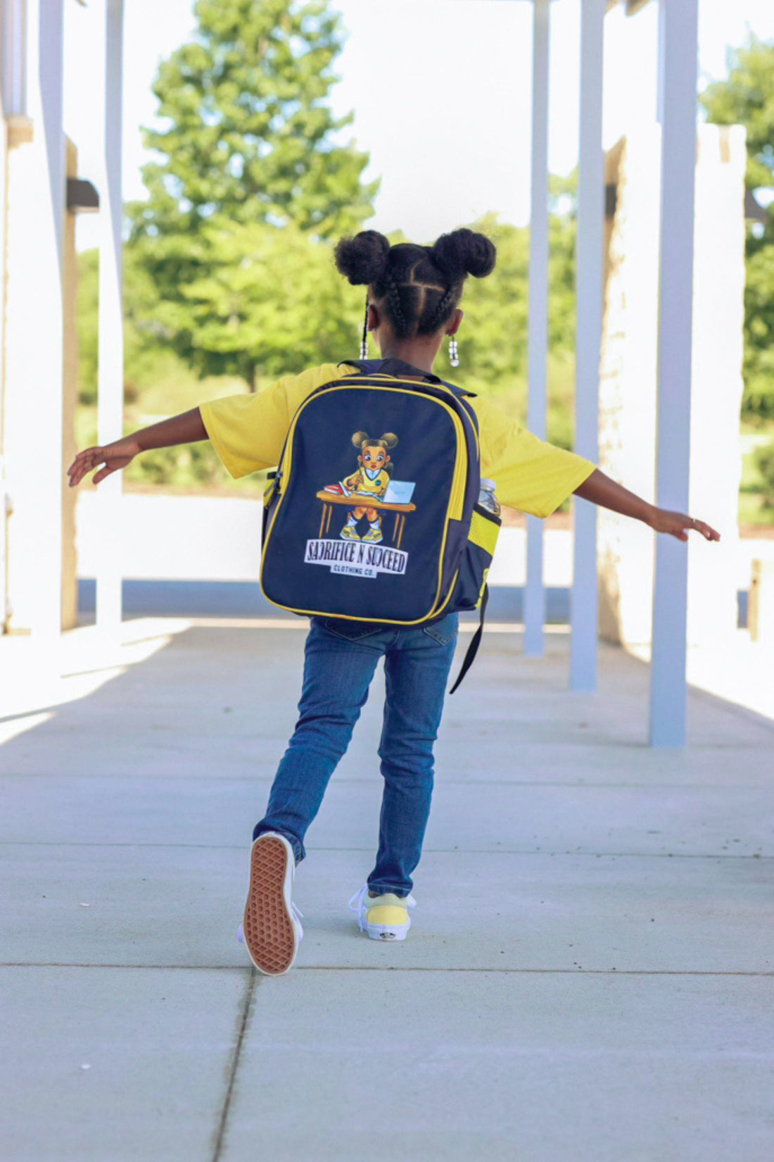 Work Hard, Play Later Kid's Bookbags