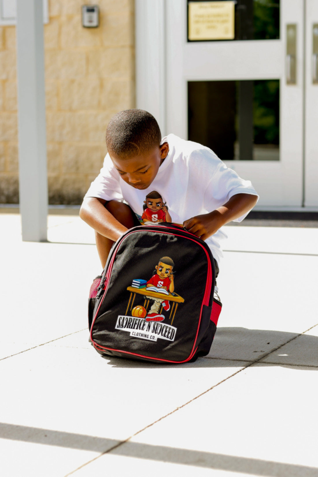 Work Hard, Play Later Kid's Bookbags