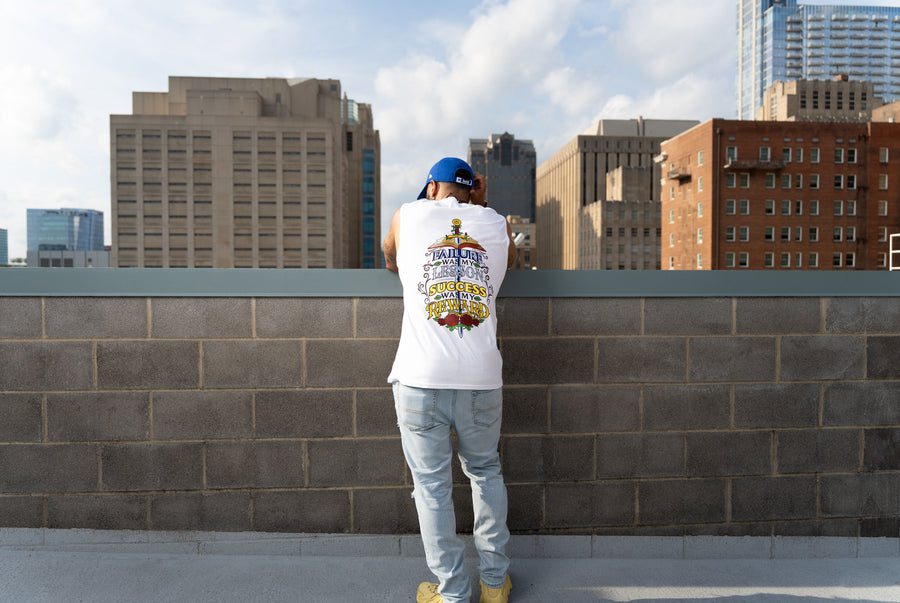 Lesson to Reward Sleeveless Tee- Pre-Order Now